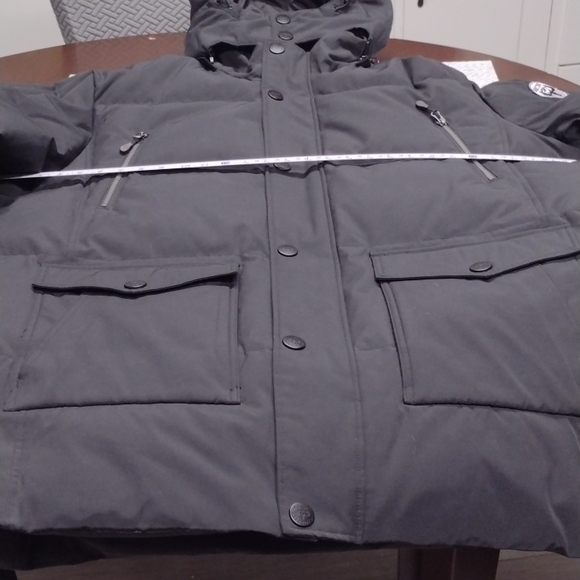 New Without Label Men's Classic Black Hooded Puffer Parca Jacket,Winter - Picture 8 of 16